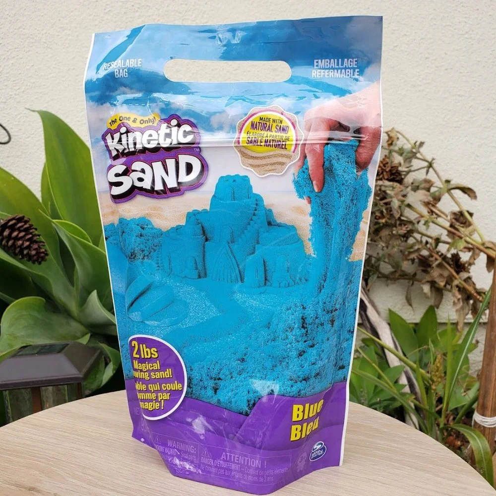 New 2 lbs Kinetic sand blue color 2 pounds Preschool Kindergarten School Easter